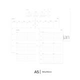 Refil Planner Datado 2026 |  A5