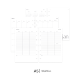 Refil Planner Datado 2026 |  A5