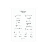 Adesivos Monthly