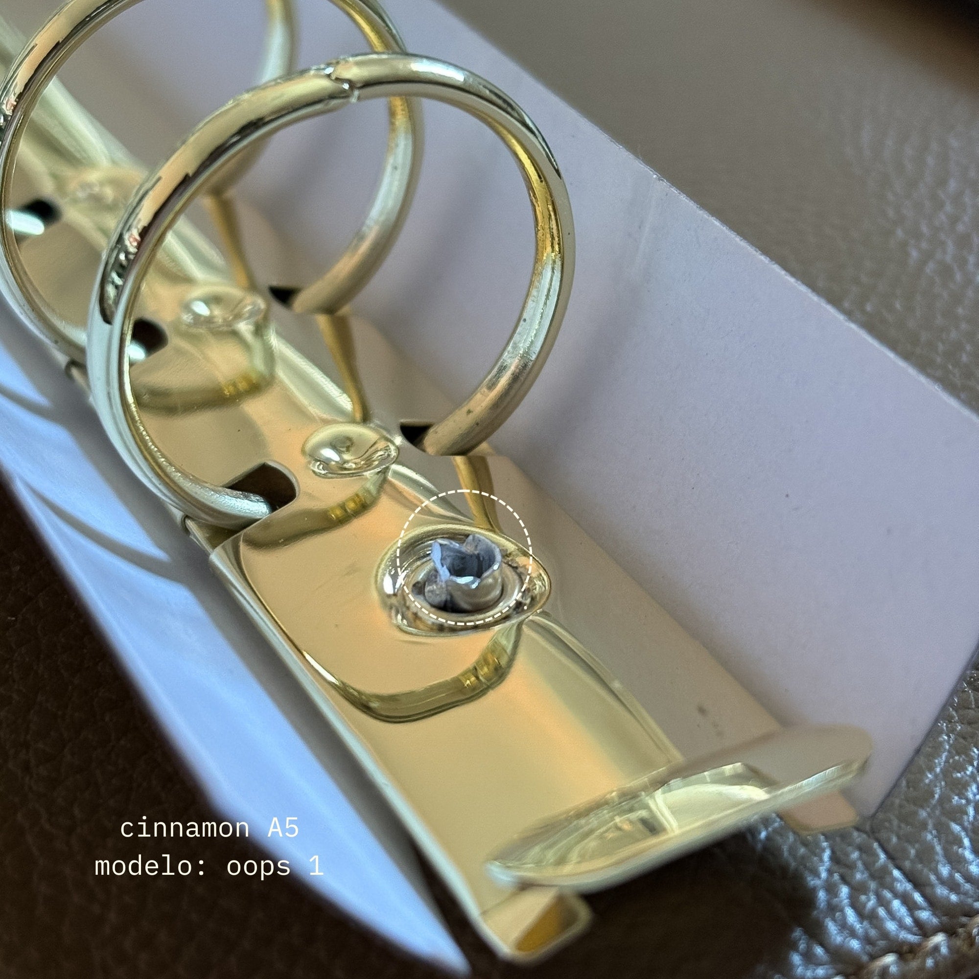 Capa Binder Argolado A5 Cinnamon | OOPS SALE