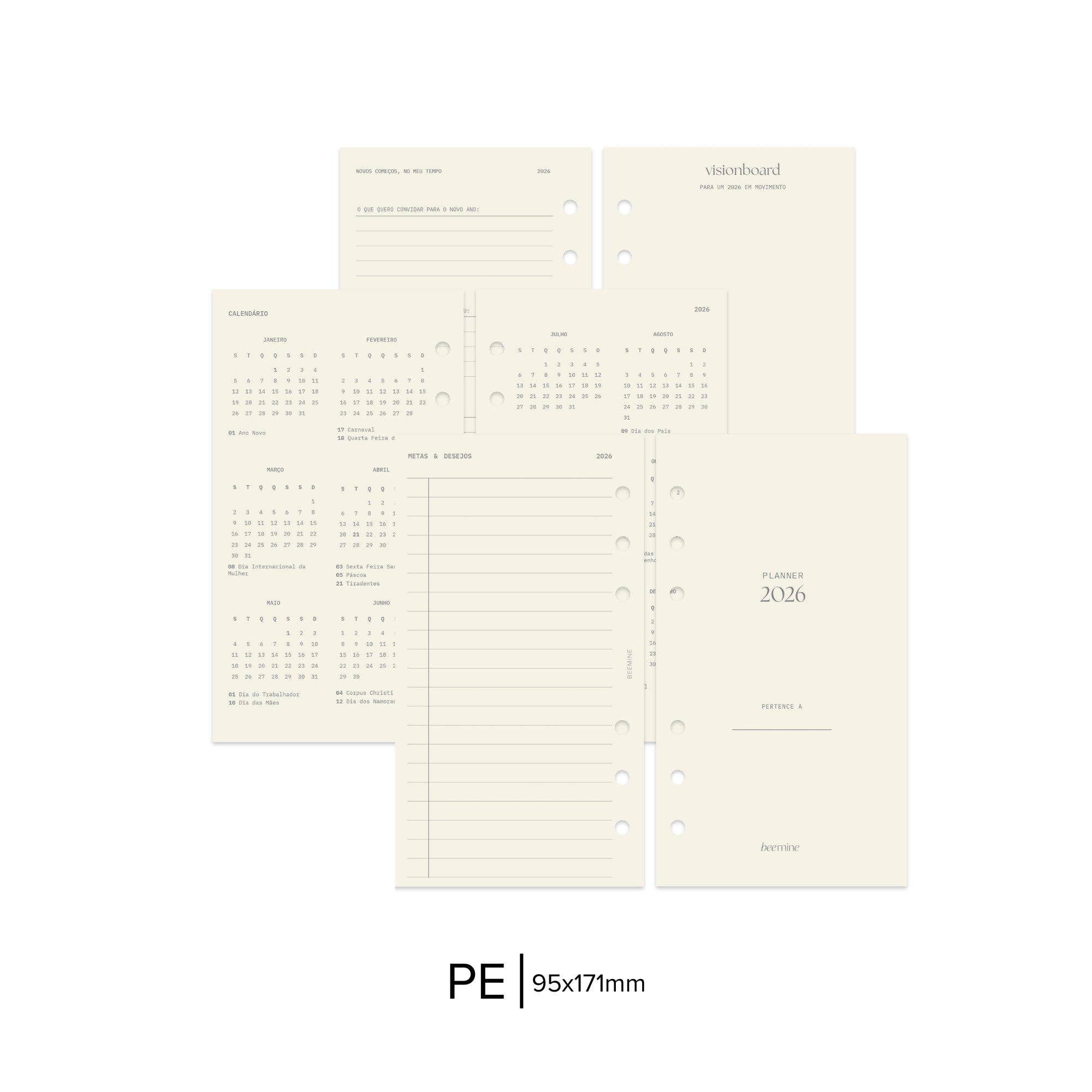 Folhas de abertura | Planner 2026