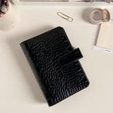 Capa Binder Argolado Personal Croco | Espresso