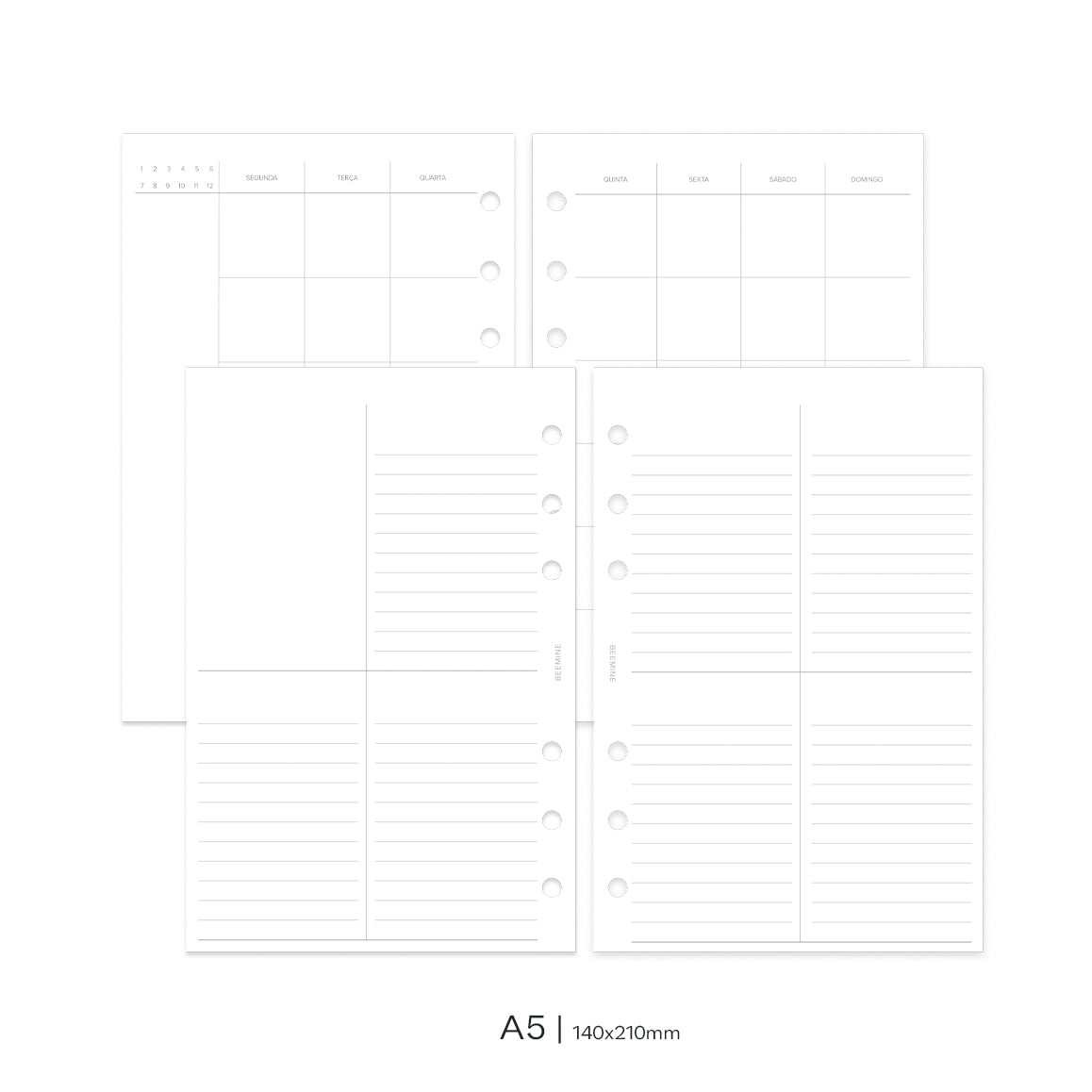 Insert Planner Permanente | Quadrante Clean