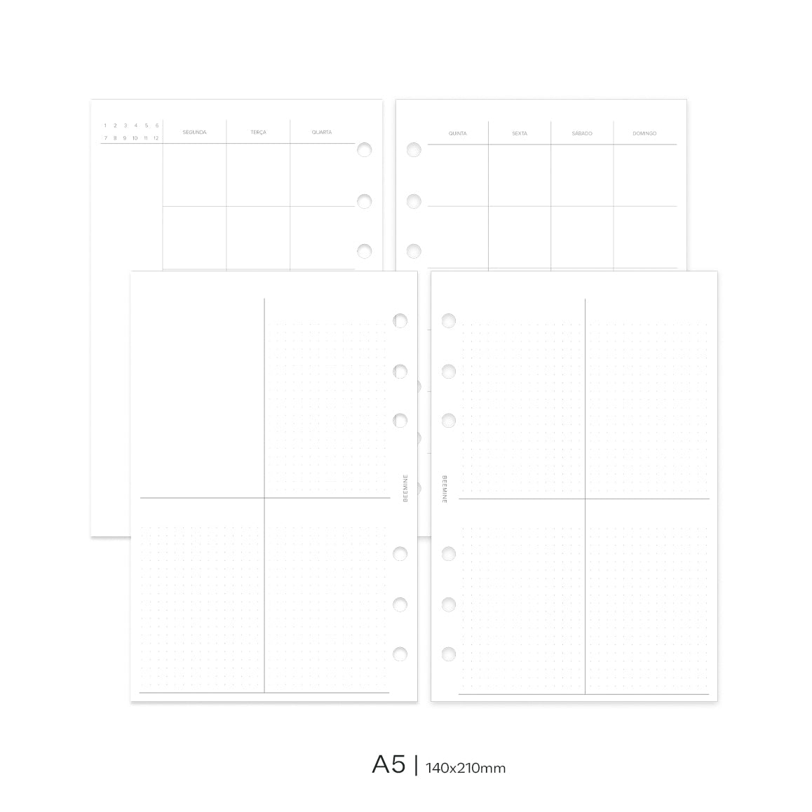 Insert Planner Permanente | Quadrante Clean