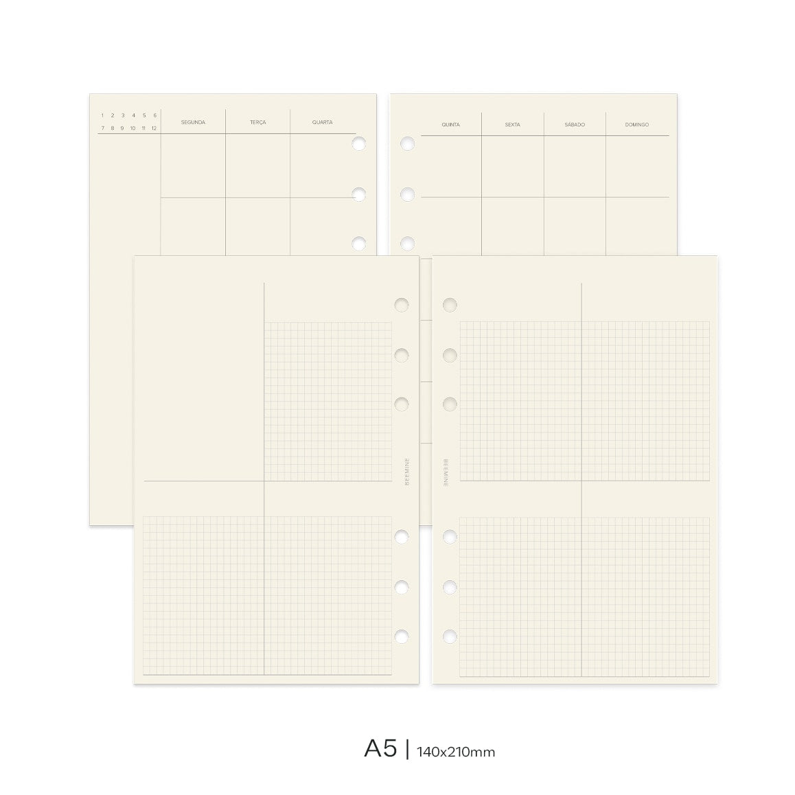 Insert Planner Permanente | Quadrante Clean