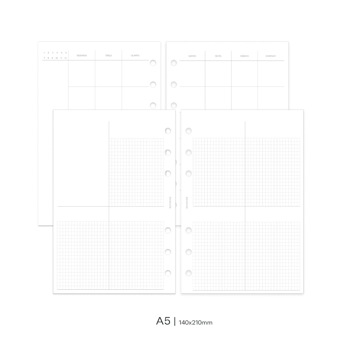 Insert Planner Permanente | Quadrante Clean