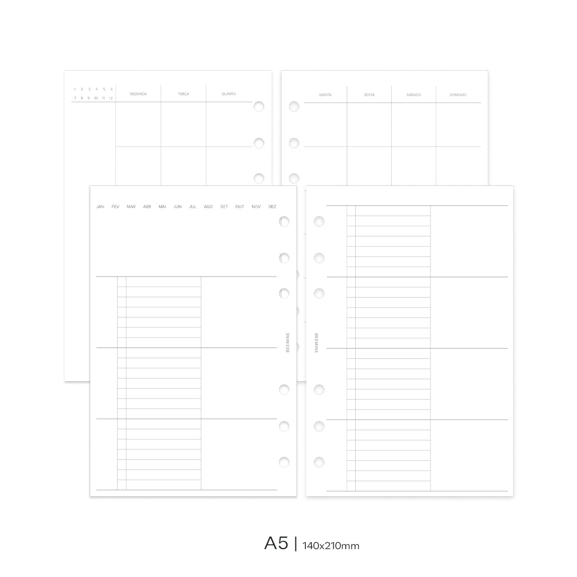 Insert Planner Permanente | Horizontal Clean