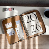 Capa Binder Argolado A5 com zíper | Cinnamon