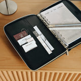 Capa Binder Argolado A5 com zíper | Espresso