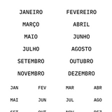Adesivos Monthly