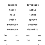 Adesivos Monthly