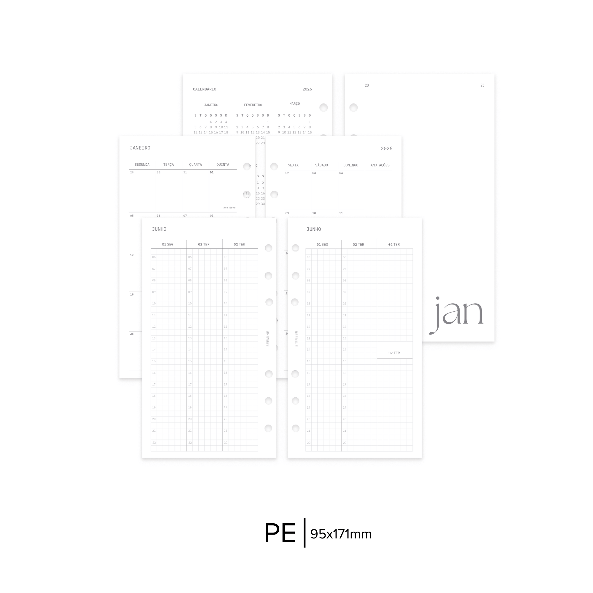 PRE-VENDA Refil Planner Datado com horário | 2026