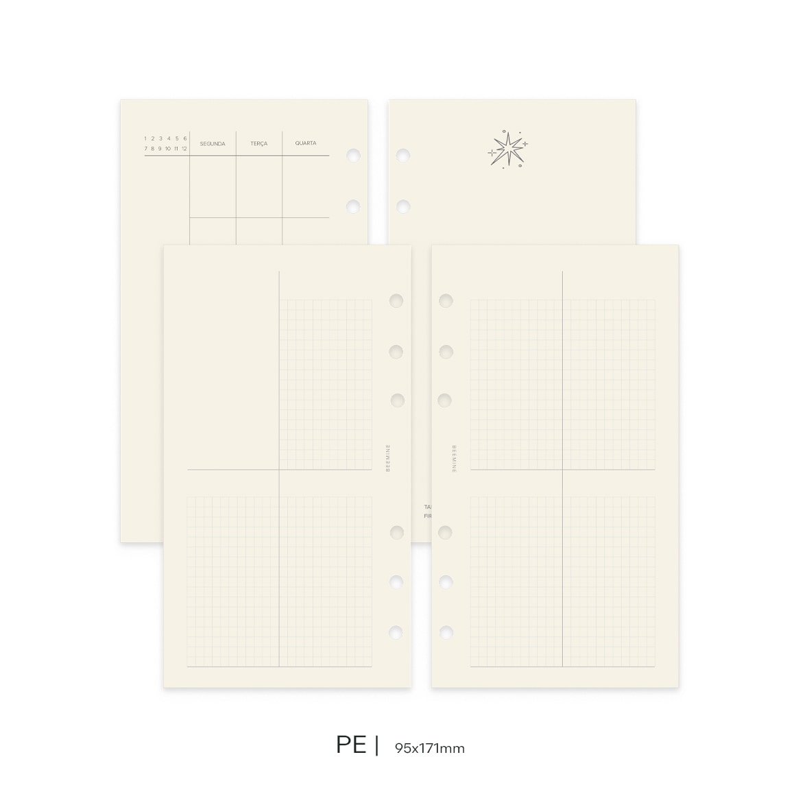 Insert Planner Permanente | Quadrante Clean