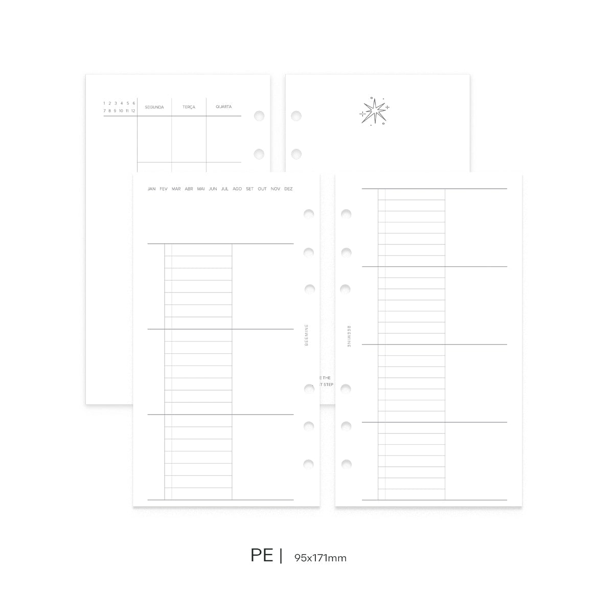 Insert Planner Permanente | Horizontal Clean