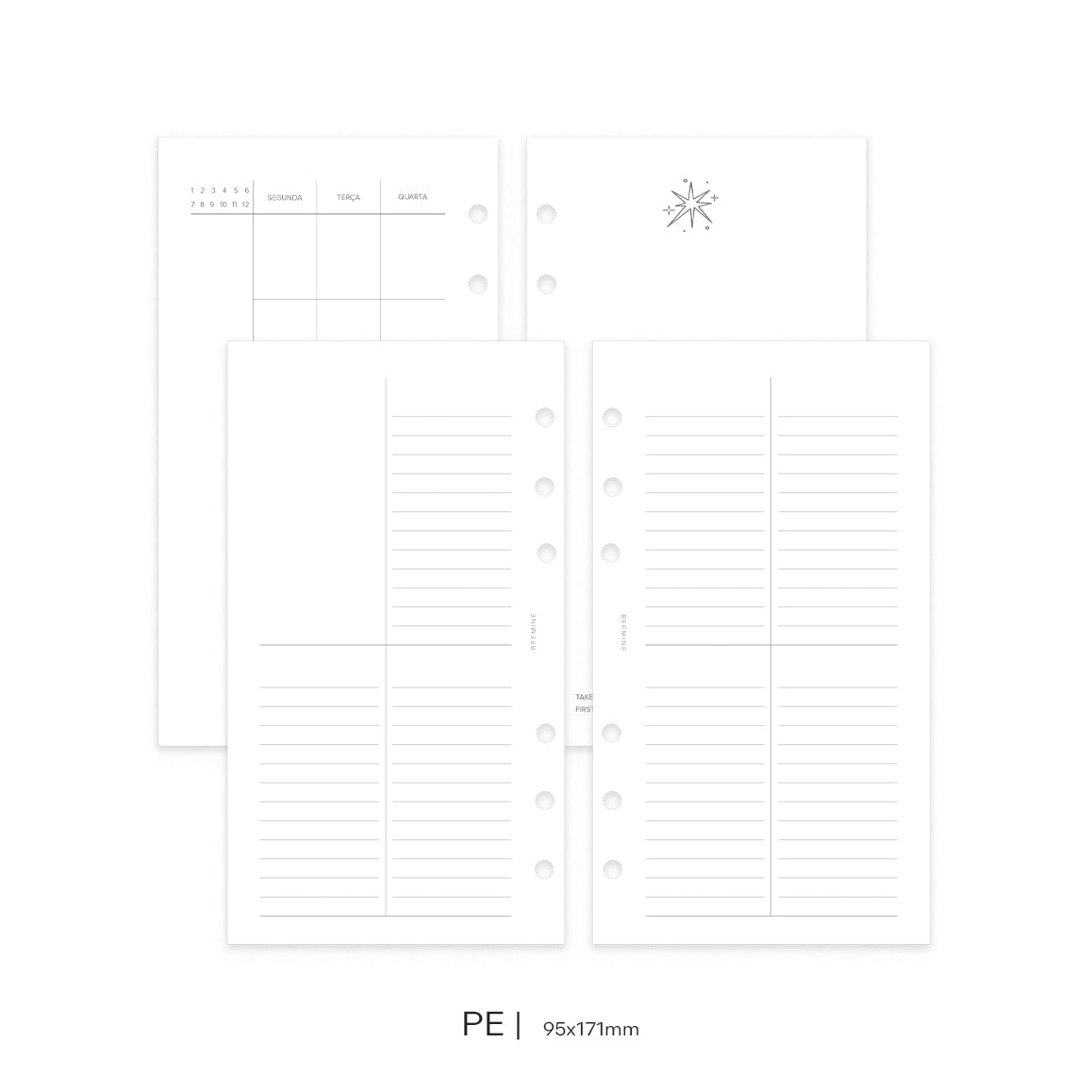 Insert Planner Permanente | Quadrante Clean