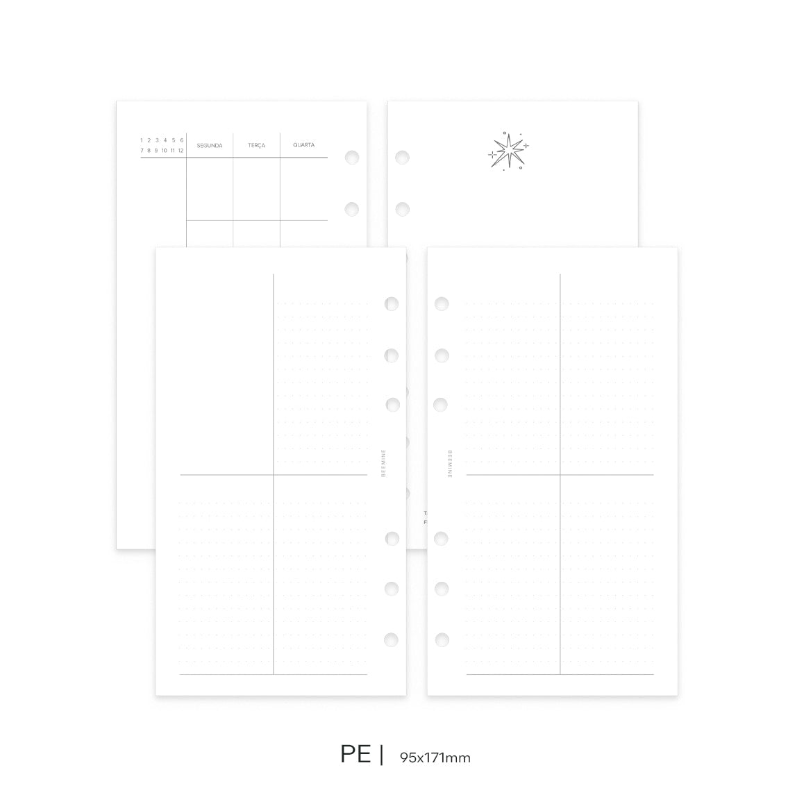 Insert Planner Permanente | Quadrante Clean
