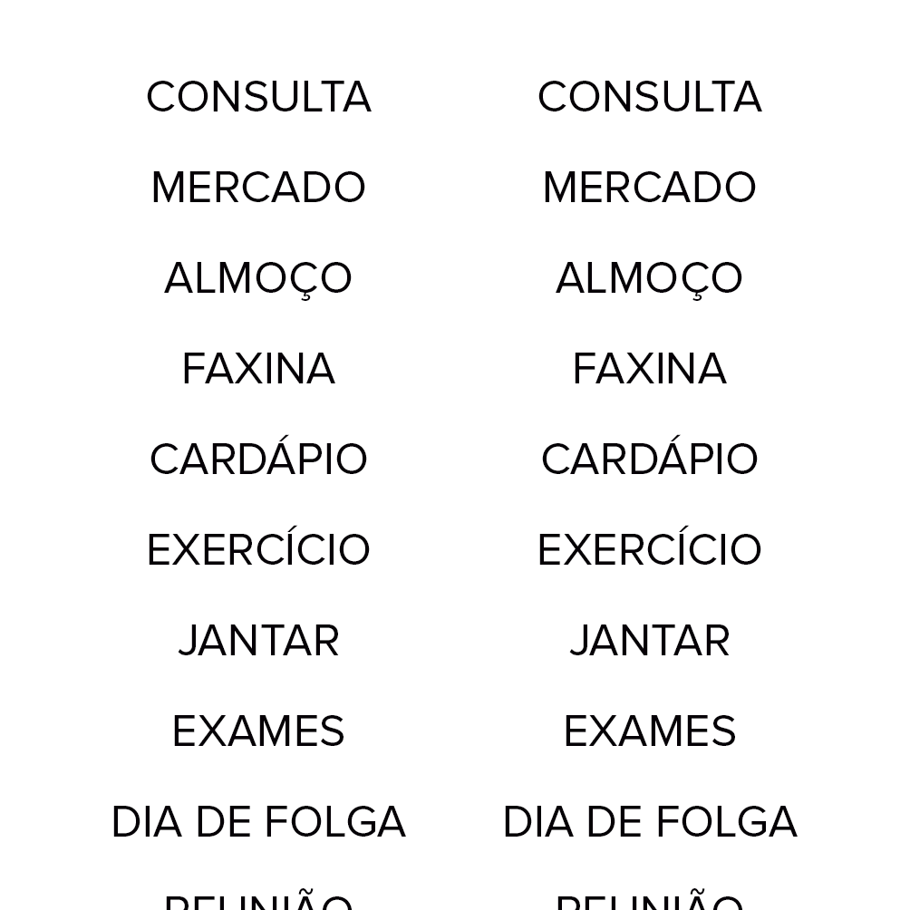 Adesivos Funcionais Planning