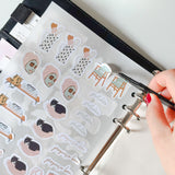 Papel liner reposicionável para adesivos | A5