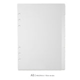 Divisórias para binder A5 | Frosted
