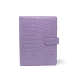 Binder Argolado Croco A5 | Lavender | IMPERFEITO