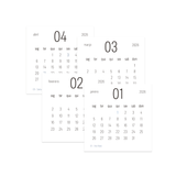 Kit Mini Calendário 2026