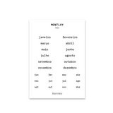 Adesivos Monthly