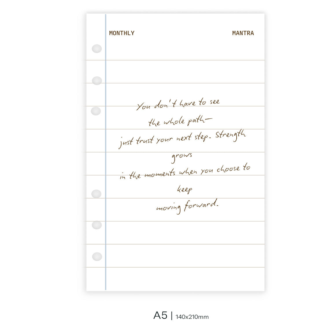 Dashboard Monthly Mantra