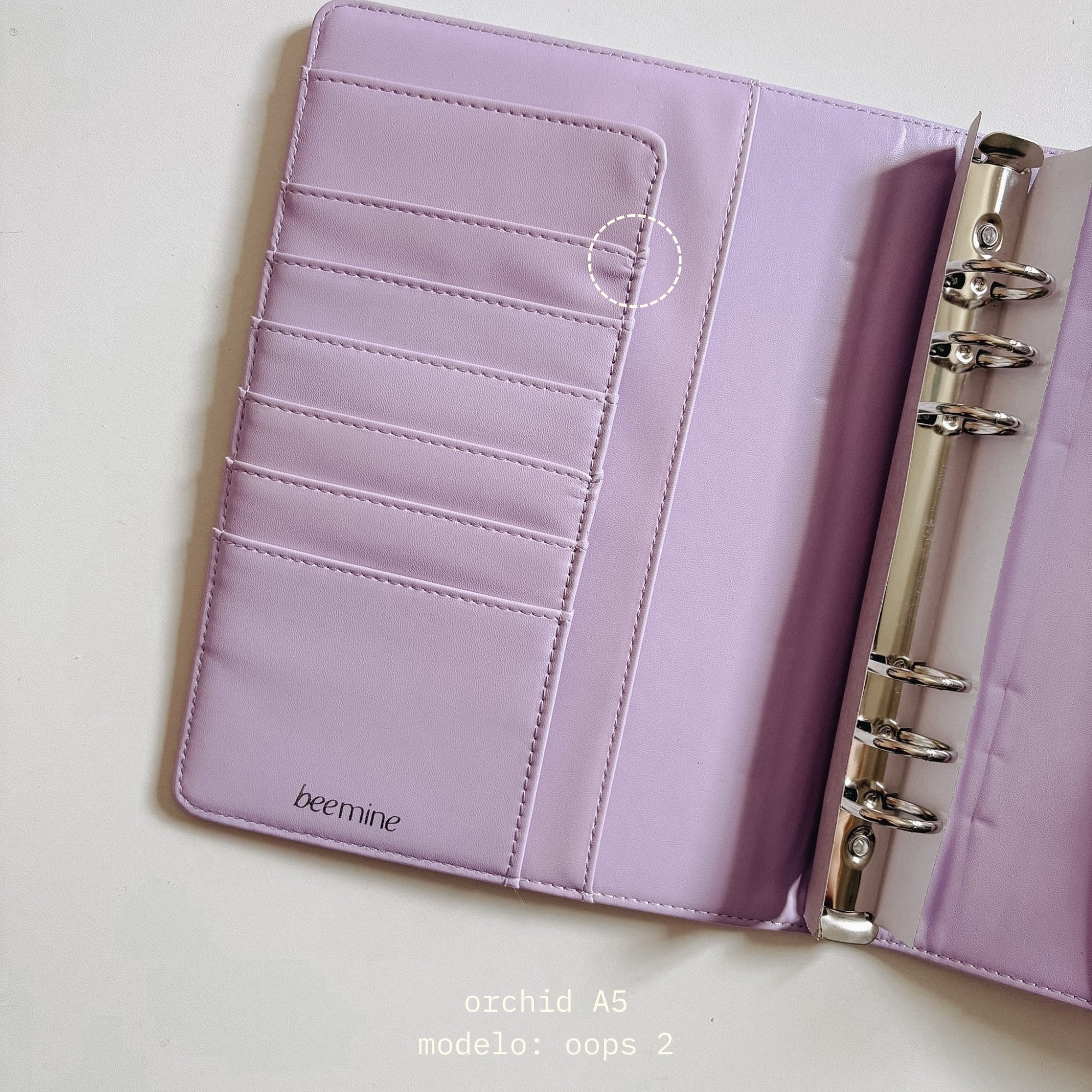 Capa Binder Argolado A5 Orchid | OOPS SALE