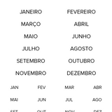 Adesivos Monthly
