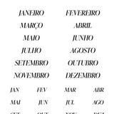 Adesivos Monthly