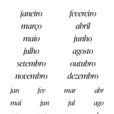 Adesivos Monthly