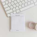 Sticky Notes Square│ Grid Latte