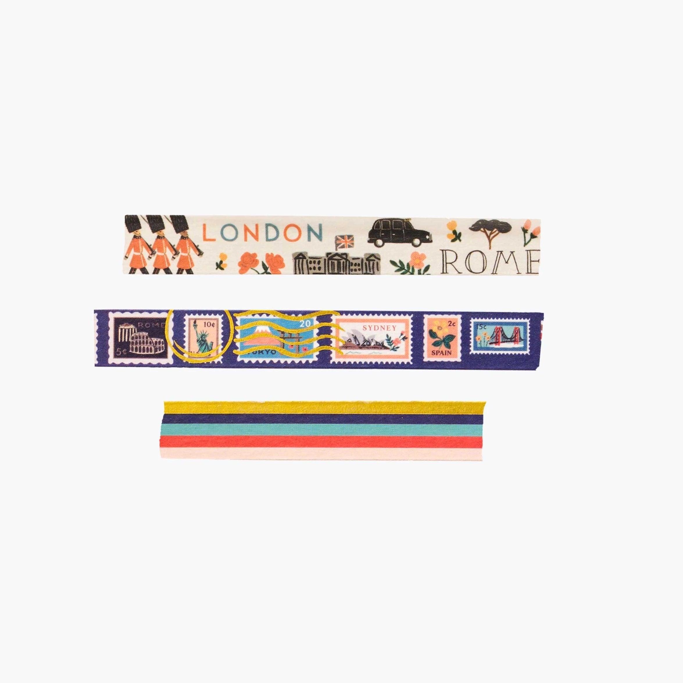 Trio Washi tape Bon Voyage│Rifle Paper - Bee Mine