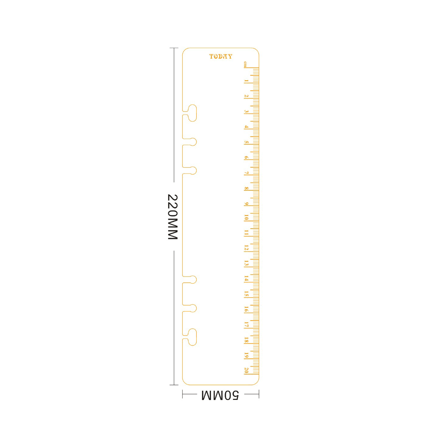 Régua/Marca Páginas para Binder Today│A5 - Bee Mine