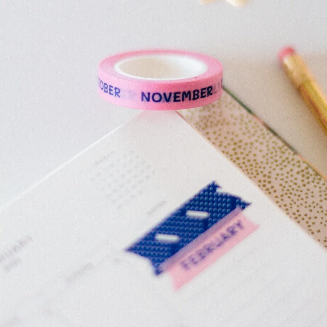 Washi tapes Meses - Bee Mine
